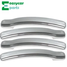 4x Door Handle Lever Trims Cap Chrome for 2001 02 03 04 05 2006 GMC Sierra