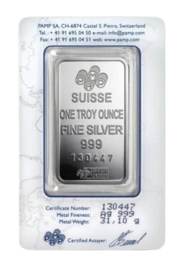 Lingotto argento PAMP Suisse Lady Fortuna 1 oz 31,1 grammi Purezza 999 Blister - Immagine 3 di 4