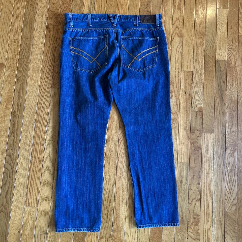 Jeans William Rast para Hombres 38x32 (38x31) Pierna Cónica Azul Denim Botón Mosca Foto 2 de 4