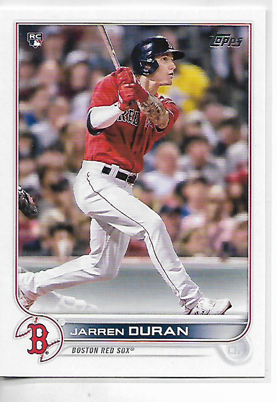2022 Topps Series 1 Jarren Duran Rookie Card #187