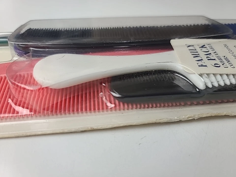 Peines de pelo vintage Goody 1996 Family Pack nuevo stock antiguo - paquete de 6 Foto 3 de 4