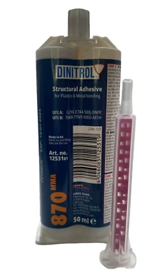 DINITROL 870 MMA Structural Adhesive for Plastic and Metal bonding 50ml VAT INCL