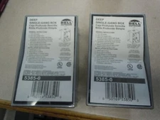 Lot of 2  Bell 5385-0 Single-Gang Weatherproof Deep Box