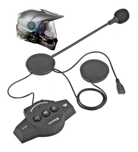 Cuffie Auricolari bluetooth per interno casco da motocicletta moto con  microfono | eBay