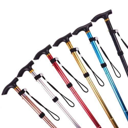 Cane Walking Stick Adjustable Folding walking Aluminum Collapsible Travel Hiking - Picture 8 of 10