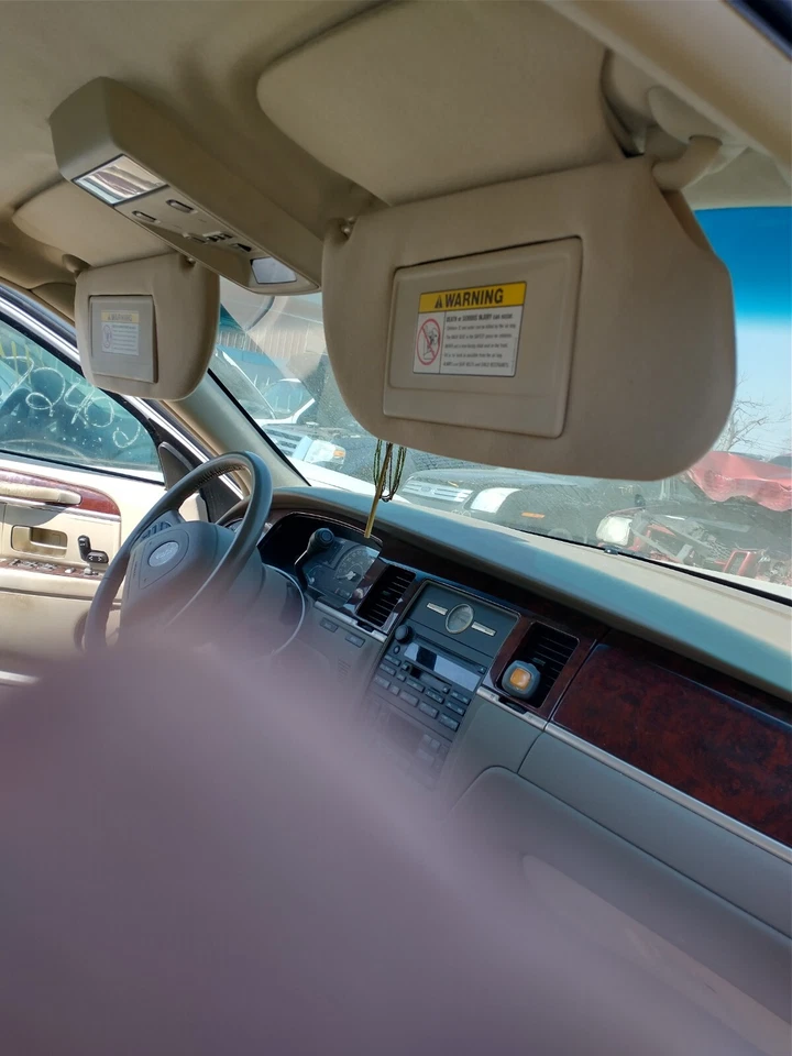 ✅ 好原始设备制造商棕褐色遮阳板遮阳板左右 98-04 林肯城市汽车 — 第 2/4 张图片