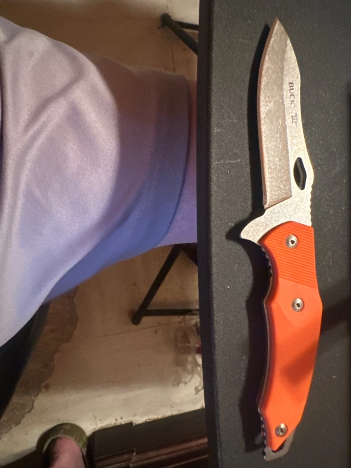 Buck 857 El Morro Mango Naranja, Hoja Lavada a Piedra Foto 4 de 4