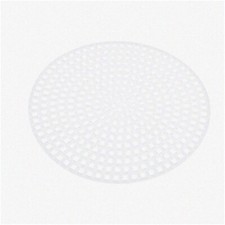 MeshCraft Clear Round DIY Canvas Sheets - 20Pcs, 14.7cm/5.8in White Plastic Mesh