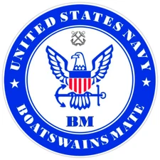 U.S. Navy Boatswain's Mate Bumper Sticker Military Vinyl Soldier Decal 5"