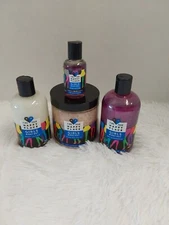 Find Your Happy Place "Girls Night Out" Items, Lotion, Bath Salts & Shower Gel 