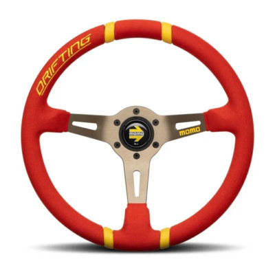 MOMO Steering Wheel DRIFTING  Microfiber Red R1911/35MR