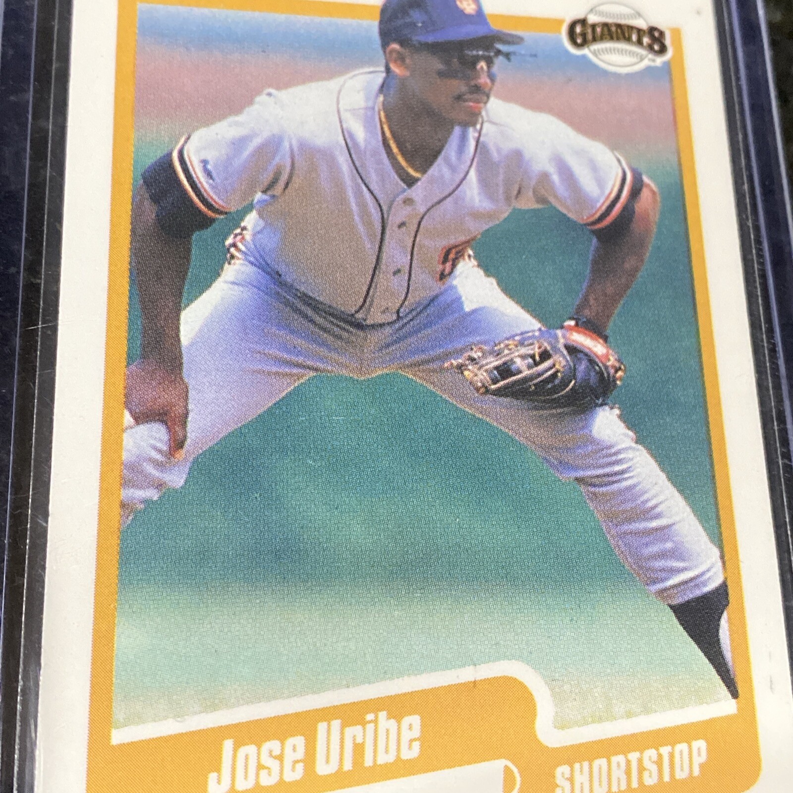 1990 FLEER JOSE URIBE RARE BASEBALL CARD! BIRTHDATE ERROR. PRISTINE CONDITION - Picture 8 of 24