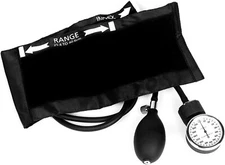 Dixie Ems Deluxe Aneroid Sphygmomanometer Blood Pressure Cuff - Black