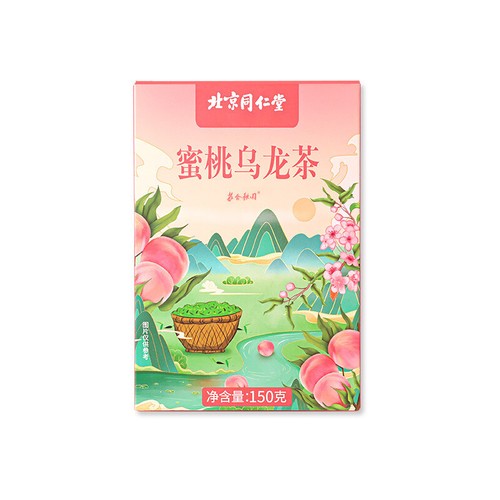 同仁堂蜜桃乌龙茶 组合茶包花草茶冷泡白桃绿茶花茶水果茶150g TongRenTang Peach Oolong Tea eBay