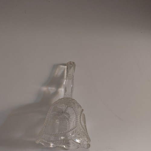 Collectible Praying Hands Glass Hand Bell-Psalms 23-Ornate-Beaded 5" Tall D8 - Picture 7 of 7