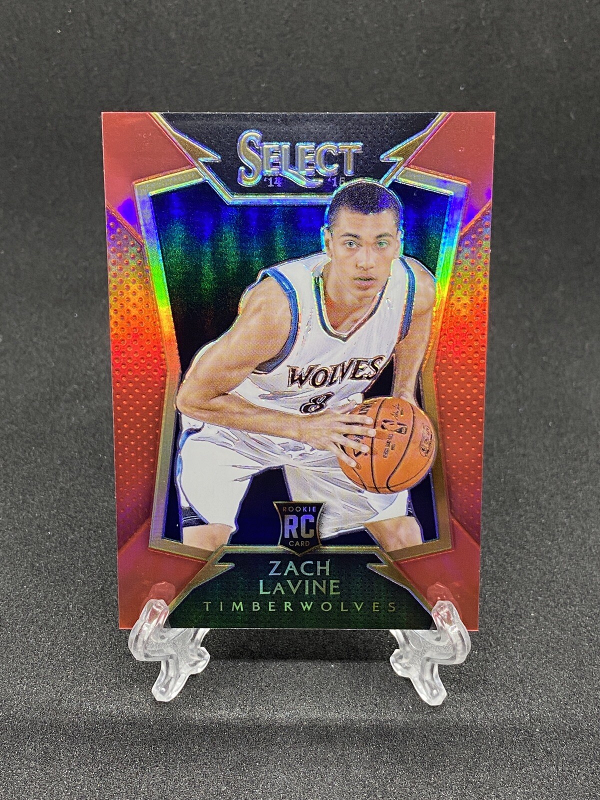 Zach Lavine 2014-15 Panini Select Concourse Red Holo Prizm #056/149 #84 Rookie