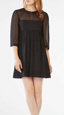 Robe BCBGMAXAZRIA – Taille 4 – Noire – Coupe Fit & Flare – Neuve Avec Étiquettes – Élégante & Féminine