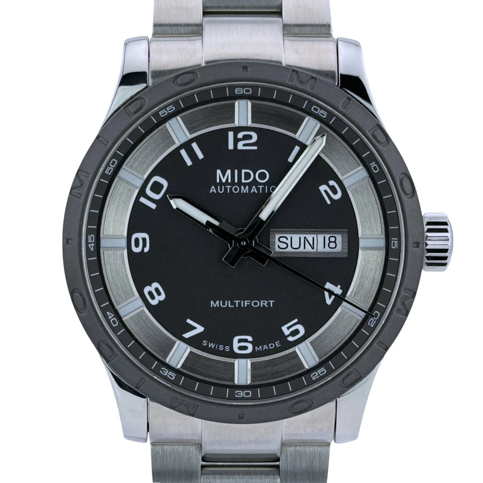 Mido Multifort Gent 42 mm Herrenuhr Uhr Automatik Edelstahl M018.430.11.062.00 - Bild 2 von 4