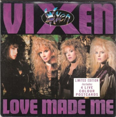 Vixen (2) - Love Made Me (7'', Single, Ltd, Bla) Muy buen estado