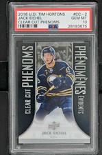 2016 Upper Deck Tim Hortons Clear Cut Phenoms Hockey #CC-2 Jack Eichel - PSA 10 