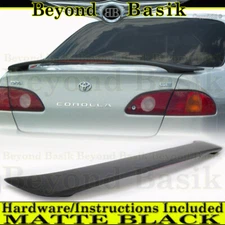 For Toyota COROLLA 1998 99 2000 2001 2002 Factory Style Spoiler W/L MATTE BLACK