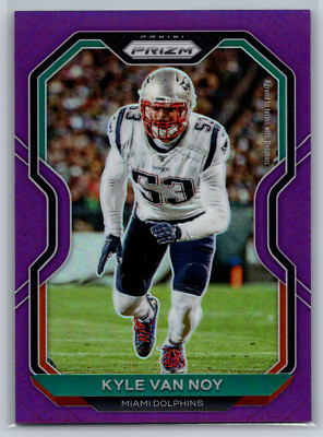 Kyle Van Noy 2020 Panini Prizm Purple Prizm /125 #16 Miami Dolphins