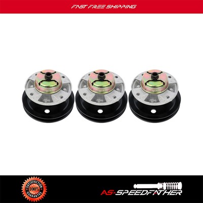 3 Spindle Assembly with Pulley for John Deere LX186 LX188 Lawn Tractors