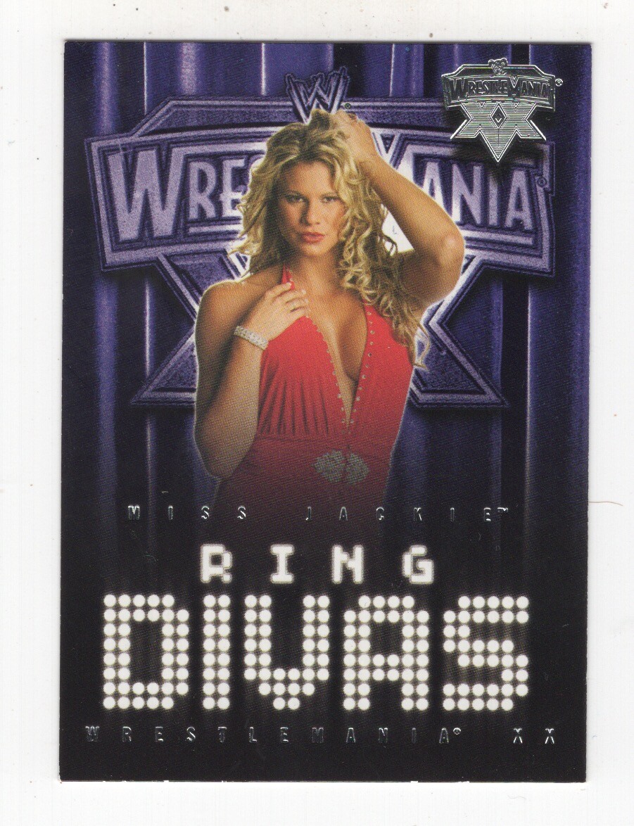 2004 FLEER WWE WRESTLEMANIA XX WRESTLING RING DIVAS MISS JACKIE
