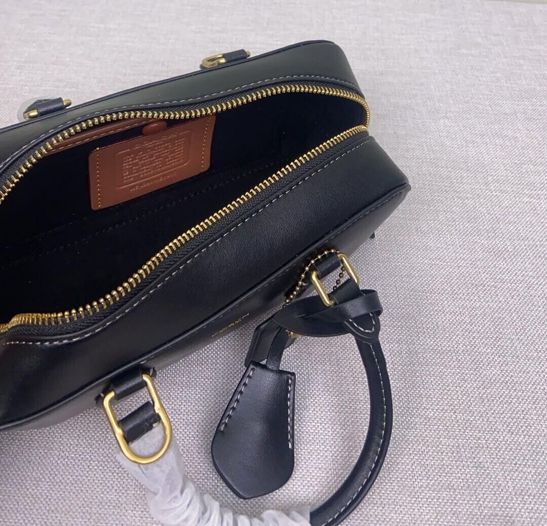 COACH Bowery Satchel 22 Shoulder Bag Black CY917 Outlet NEW COACH Bowery Satchel 22 Shoulder Bag Black CY917 Outlet NEW