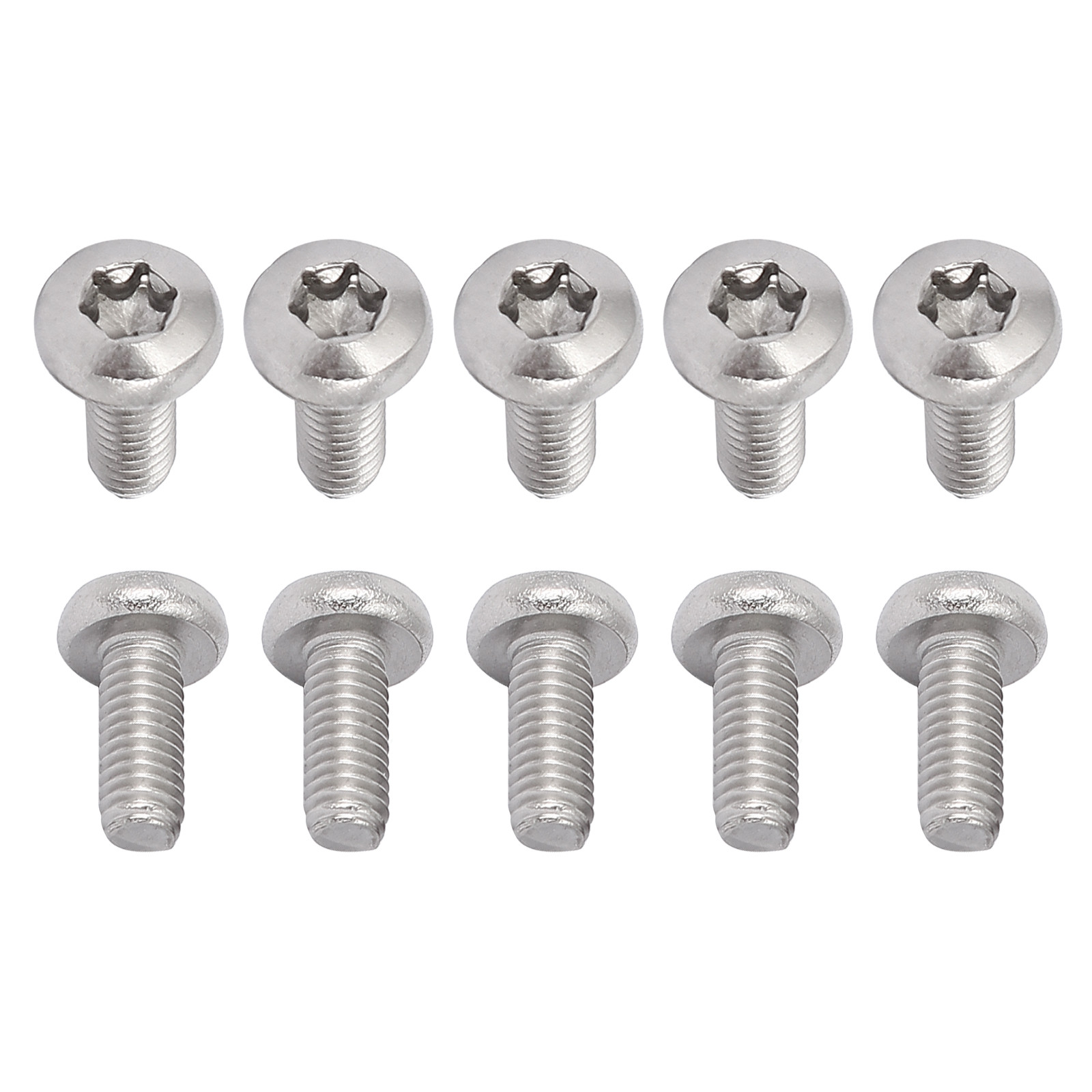 20Pack M4x10mm Pan Head Torx Screws 304 Stainless Steel Fasteners Silver