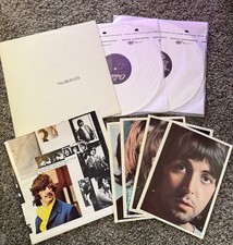 The Beatles White Album 1978 Capitol SEBX-11841 White Vinyl Complete Poster Pics