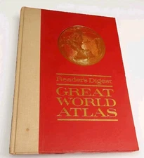 Reader's Digest Great World Atlas First Edition 1963 With Extra Map 1941 H.Cover