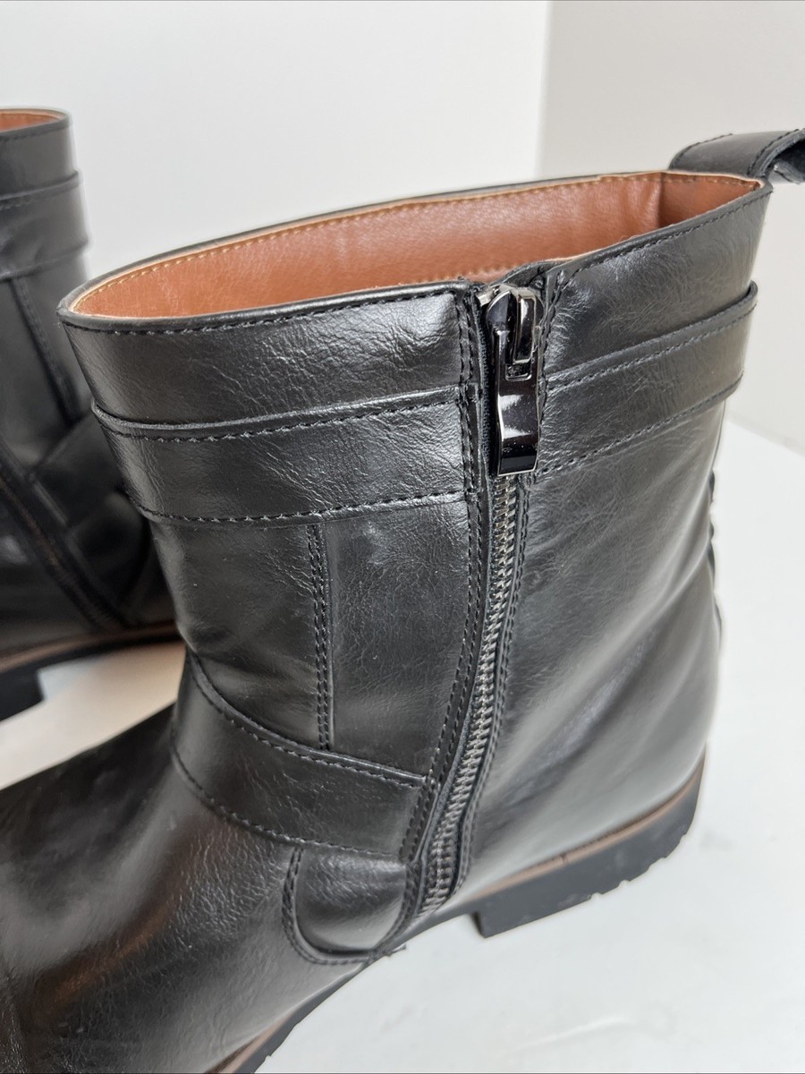 Polar Fox WYATT Black Motorcycle Boots 11 Vegan Leather  display picture 2