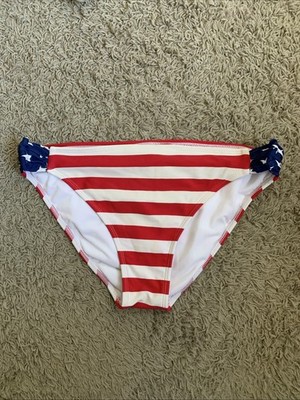California Waves size XL American Flag swimsuit bikini bottom