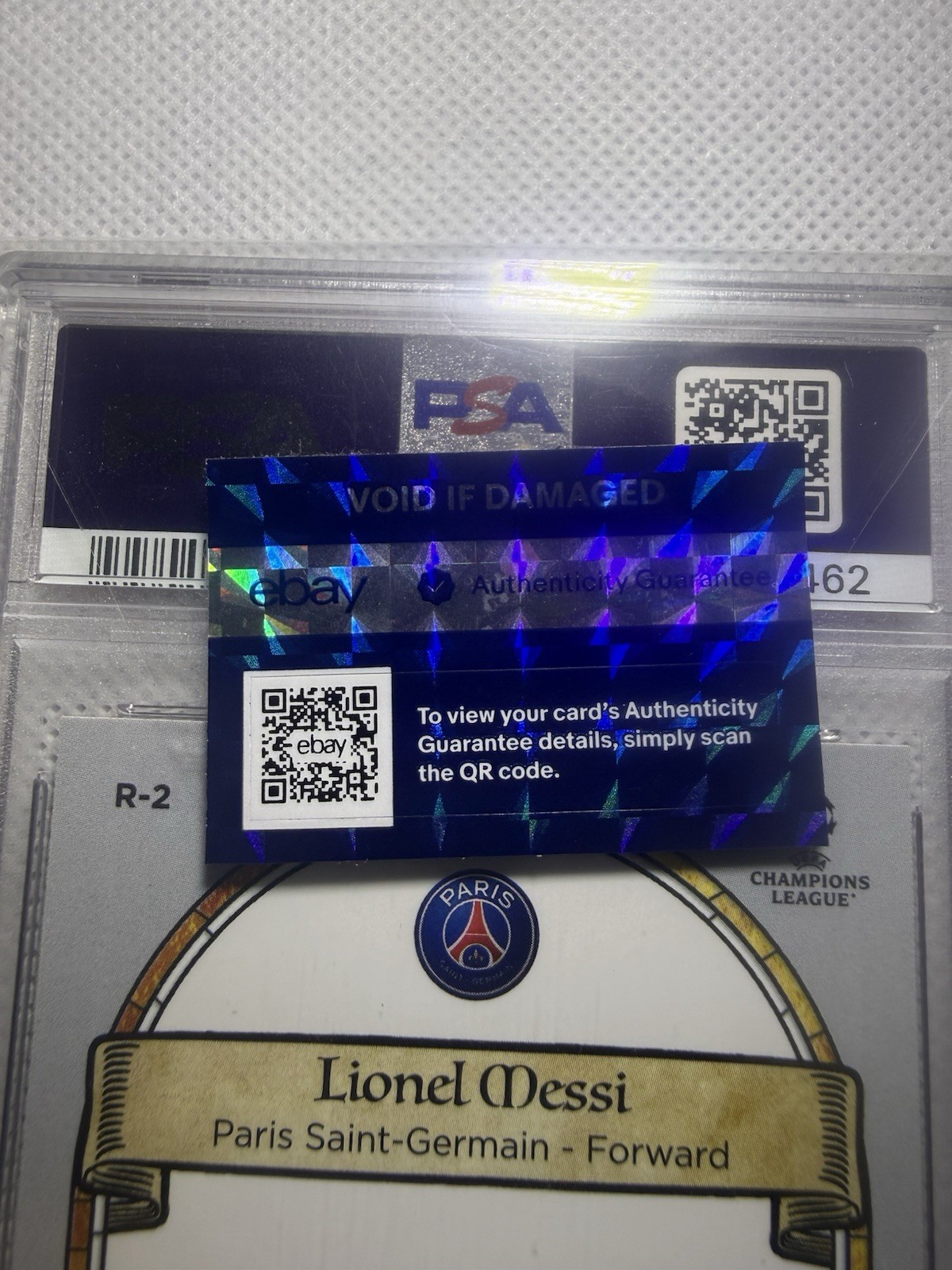 2022-23 Topps Merlin UEFA - Renaissance Lionel Messi #R-2 PSA 10 GEM MT view 4