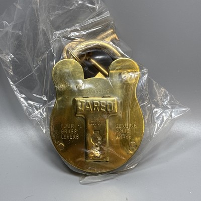 Vintage Brass Lock w/2 Keys - Admiralty #2 JARED Old English Jas (Morgan & Son)