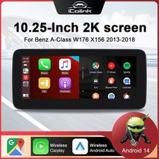 F&uuml;r Mercedes A/GLA Klasse W176 C117 X117 X156 NTG 4.5 Android 14 Autoradio Navi