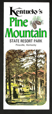 1978 Pine Mountain State Resort Park Pineville Kentucky Vintage Travel Brochure