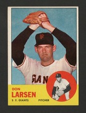 1963 Topps #163 Don Larsen San Francisco Giants VG-EX