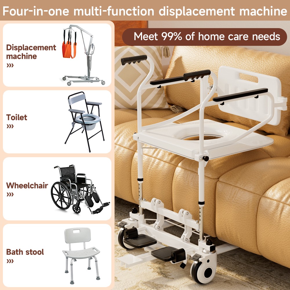 Patient Chair Transferred Lift Wheelchair Removable Split Type 250 lb`