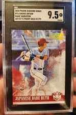 2018 Panini Diamond Kings #76 Shohei Ohtani Name Variation Artist's Proof Gold