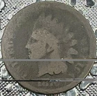 1876 Indian Head Cent Choice Fair Condition  Nice Dark  Chocolate Brown Surfaces