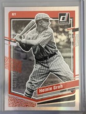 2023 Panini Donruss - Heinie Groh #169 Career Stat Line /500