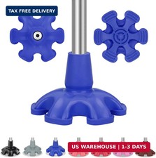 supregear Cane Tip - Self Standing 6 Prong Support Rubber Base for Walking Stick