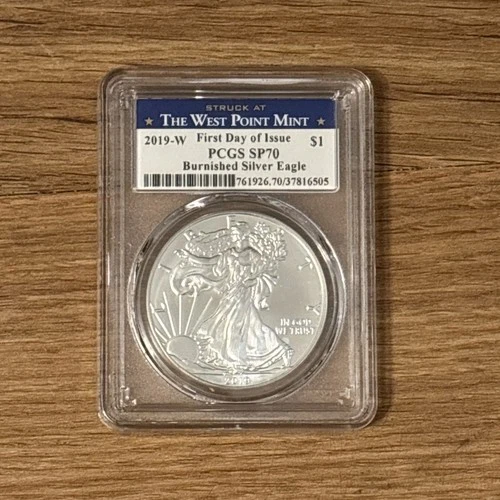 2019-(W) Silver Eagle PCGS SP70 FIRST DAY OF ISSUE The West Point Mint