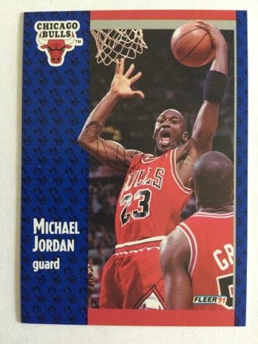 1991-92 Fleer Michael Jordan #29 Chicago Bulls. NBA HOF