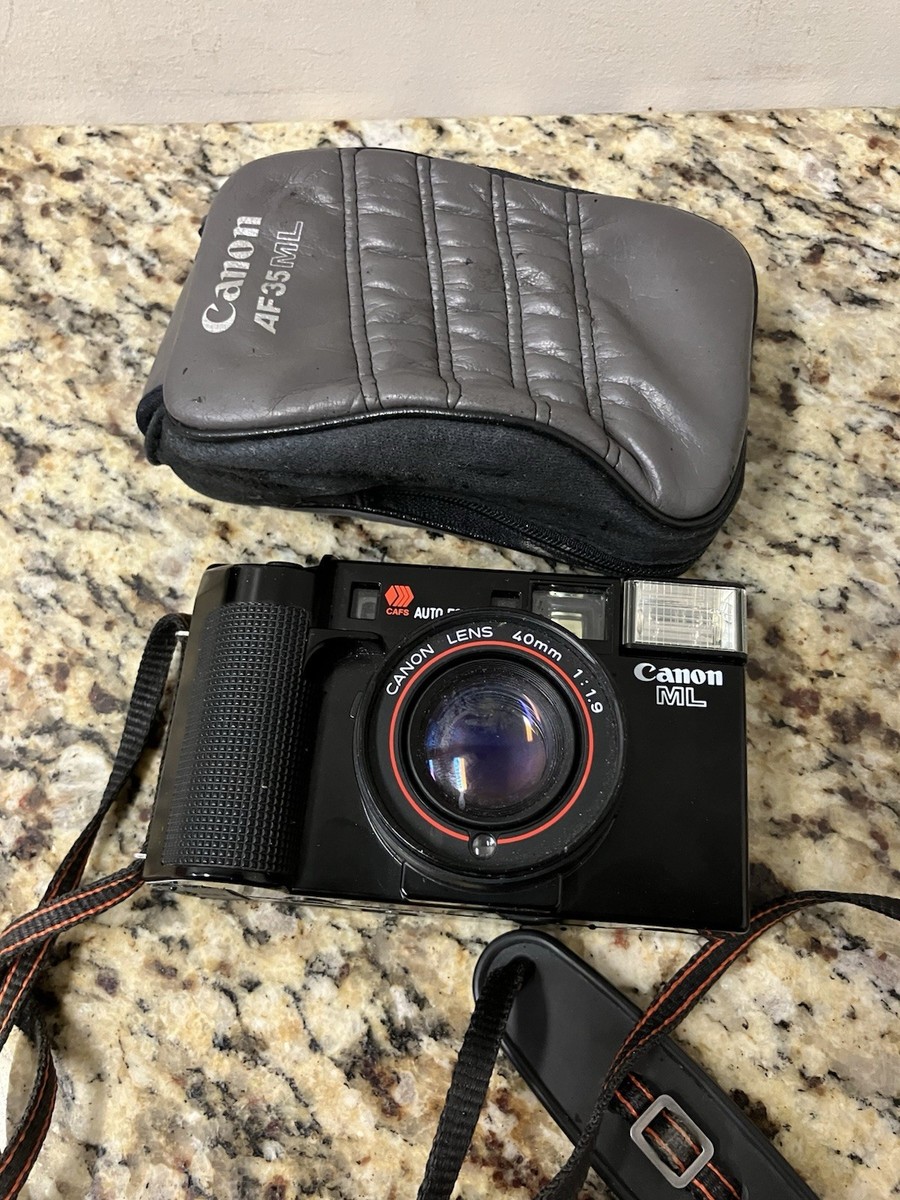 Canon AF35ML [ Lens 40mm F/1.9 ] 35mm Film Camera Untested! +