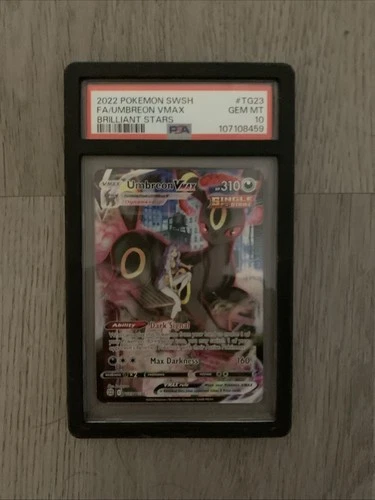 2022 PSA10 Gem Perfect Condition Umbreon VMAX TG23/TG30 Brilliant Stars Pokemon!