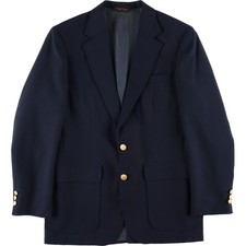 Vintage HIGHLAND PARK Navy Blazer Tailored Jacket Made in USA Men's Size Small