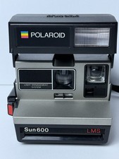 Vintage Polaroid Sun 600 LMS Land Camera Instant Film Camera with Strap Untested